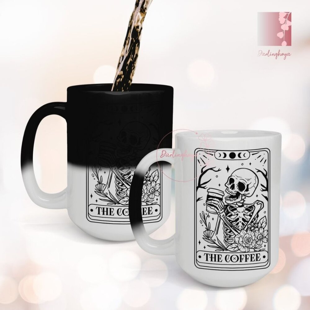 The Coffee Tarot Card Color Changing 15 oz Mug